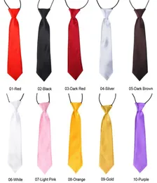 Cravatte elastiche per matrimonio da scuola per neonato da 100 pezzi Cravatte in tinta unita tinta unita 30 Cravatta per scuola per bambini boy2460083