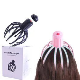 Портативный электрический массажер для кожи головы с когтями осьминога, терапевтический скребок для снятия стресса, стимуляция волос, перезаряжаемый стресс 240314