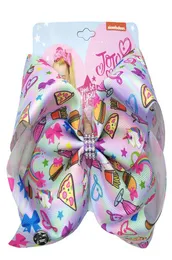 2019 novo 8quot jojo siwa arcos meninas grampos de cabelo grandes jojo siwa presilhas arcos de cabelo meninas grampos de cabelo acessórios para meninas ha1319693