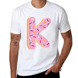 Men's Tank Tops Donut Letter K T-Shirt Aesthetic Clothes Boys Animal Print For Men
