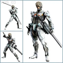 Anime manga oyun sanatları pa oyun metal dişli yükselen revenseance metal dişli katı the fantom pain raiden/jack aksiyon figür koleksiyon oyuncaklar 28cm yq240315