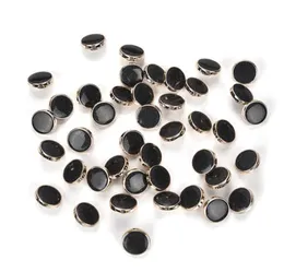Moda Siyah Reçine Düğmesi Gömlek Markası Şifon Cardigan Çatlak Tahıl Şaft Düğmesi Dekoratif Buttons6316072