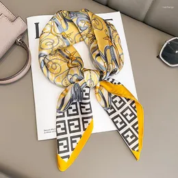 Sciarpe Sciarpa per capelli in seta con stampa di lettere Moda donna Design Fazzoletto da collo in raso DonnaAvvolge il collo da uomo