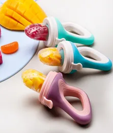 Newborn Food Nibble Baby Pacifiers Silicone Feeder Kids Fruit BPA Pacifier Feeding Safe Training Nipple Teat Pacifier Bottles6209009