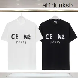 De Letter Casual Celnes Ceine CES ARC CEL STIND SUMMENT T Shirt for Women Clothing ne print o-juck sextive there femme celi celins celins top cotton tee nbge