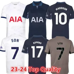 2023 2024 Maddison Son Soccer Jerseys Romero Richarlison Mens 23 24 25 Van de Kulusevski Tottenham Shirt Spurs Jersey Camisetas Maillot