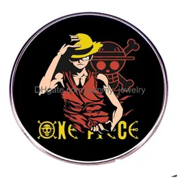 Питьевой Sts One Piece St Hat Брошь Милые фильмы Игры Булавки с твердой эмалью Собирать металлические мультяшные рюкзаки Сумка Воротник Значки с лацканами Drop De Ottlz