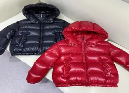 Casaco de penas preto para bebês, meninos e meninas, jaqueta de mistura de poliéster 95, pato branco, jaquetas de lua, tamanho 1101505964296
