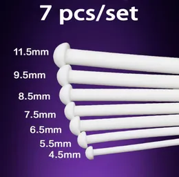 7pcsset Silicone Urethral Dilator Plugs Sounding Rods Sex Toys For Man CBT Urethral Sounds Penis Plug Inserts Long Silicon Rod K85324786