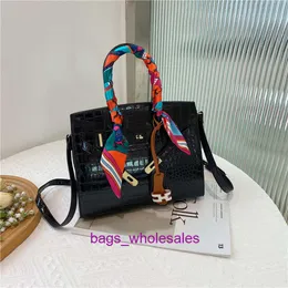 High Quality Crossbody Bags on Sale All Over the Store New Large Capacity Stone Pattern Bag Scarf Fashion Trendy Cross Shoulder Handbag