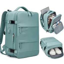 Damen-Laptop-Rucksack, 156 Zoll, Teenager-Mädchen, USB-Aufladung, Schule, Unabhängig, Schuhtasche, Reisen, Outdoor, 240313