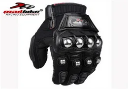 2016 New Madbike Motorcycle Racing Riding Glove على الطرق الوعرة قفازات الدراجات النارية سبيكة الفولاذ المقاومة إسقاط الأسود الأزرق الأزرق M8855768