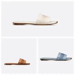 2024 Vår/sommar nya sandaler. Designer tofflor är värda att äga. Cowhide Material+broderteknologi, storlekar 35-43, med låda