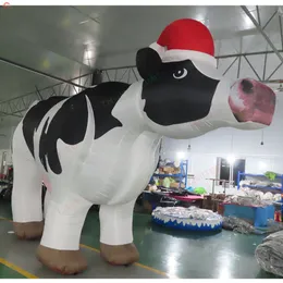 Utomhusaktiviteter 10 ml (33ft) med fläkt Uppblåsbar dinosaurimodell Stor livlig T-Rex Mascot Jurassic Cartoon Animal Balloon Toys för temaparkdekoration