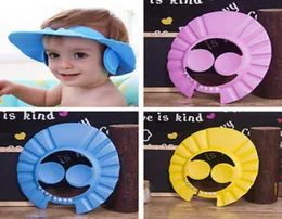 3 Color Soft Adjustable Baby Shower Cap Protect Children Kid Shampoo Bath Wash Hair Shield Hat Waterproof Prevent Water Into Ear8489643