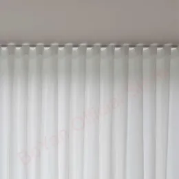 Perdeler St Fraves Dalgalar Perdeler Süper Yumuşak Kar Saf Beyaz Pencere Tül Tül Perdeler Oturma Odası Büyük Şifon Sefer Sefer Yatak Odası Dalgalanma