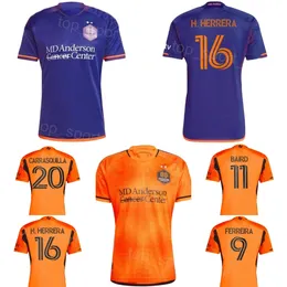 24-25 FC Soccer Houston Dynamo Trikots 20 CARRASQUILLA 18 ALIYU 17 SEGAL 16 HERRERA 25 DORSEY 32 KOWALCZYK 8 BASSI 7 QUINONES 2 ESCOBAR 12 CLARK Fußballtrikot-Kits