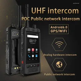 Walkie Talkie REALPZELLO W5 Phone P3G Wifi POC Transceiver Internet Radio Android 6.0 IP67 UHF 5MP Camera