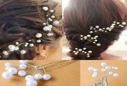 Whole Fashion 2016 Elegante Hochzeit Braut Brautjungfer Künstliche Perlen Haarnadeln Clips Kamm Stirnband 5YRV8437938