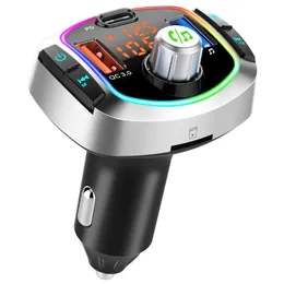 Bluetooth-FM-Transmitter BC63 Drahtloser Auto-MP3-Player Unterstützt QC3.0 PD-Schnellladegerät, Sprachassistent FM-Transmitter Car Kit