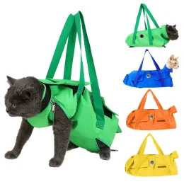 Kinderwagen Pet Carrier Sling Bag Multifunktions Hund Katze Pflege Zurückhaltung Feste Taschen Antiscratch Special Baden Waschen Trimmen Nagel