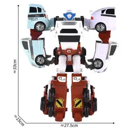 Lot Figurines Tobot Transformateur 4 En 1 - Robot Bulldozer - Jouet Coréen 2025