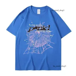 Hip Hop Sweatshirt Tasarımcı T Shirt Erkek Kadınlar Gevşek Kazak Üst SP5der 555 3D Baskı Deseni Tee SUVERZIE T-SHIRT 467