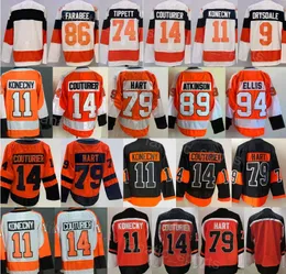 Stadium Series 2024 Hóquei 9 Jamie Drysdale Jersey 74 Owen Tippett 94 Ryan Ellis 14 Sean Couturier 79 Carter Hart 11 Travis Konecny 89 Cam Atkinson 50º aniversário