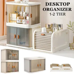 Fack 12 Tier Folding Desktop Organizer, Stapelbar förvaringslåda, rymdskåpsarrangör, arrangör för kontorsbadrumskök