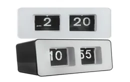 Unique Retro Auto Flip Clock Cube Desk Table Wall Kitchen Simple Modern Design6138339