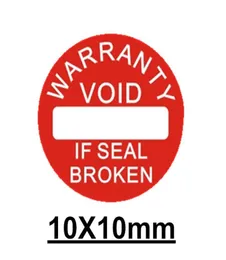 500 pz. Diametro 10 mm Etichetta adesiva sigillante di garanzia nulla se il sigillo è rotto e danneggiato Universale con anni e mesi per4386158