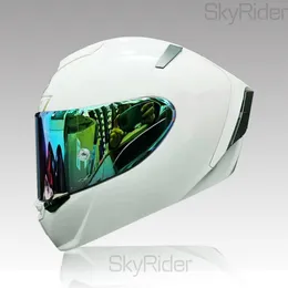 Full Face Shoei X14 X-Fourteen Blosy biały kask motocyklowy antyfog Visor Man Riding Motocross Racing Helmet