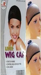 10pcs الدانتيل المرن للجنسين تخزين جديد wig liner cap snood nylon mesh black9887656