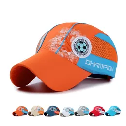 Verão meninos meninas bola net ao ar livre à prova dwaterproof água chapéu cúpula boné esporte boné de beisebol snapback para crianças chapéu de sol GH-19280u