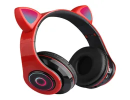 B39 Wireless LED Cat Ear Bluetooth hörlurar Novelty Buller Avbrytande hörlurar för barn iPhone Android Cell Phone iPad iPod Earpho6136345