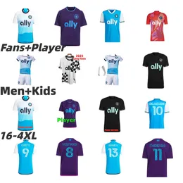 2024 2025 MLS Charlotte FC Maglie da calcio Fuchs Bender Ortiz 24/25 Camicia da calcio per bambini Carolina via viola gioiello della corona viola Copetti Dejaegere Vargas Player 16-4xl