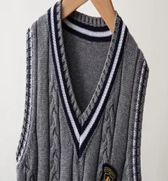 2020 Çocuk Sweater Vest 2020 İngiliz Stilleri Çocuk Sweaters Moda Lüks Jumper Preppy Yelek Erkekler Kadın Yelekler Artı Boyut Patlama To2929986