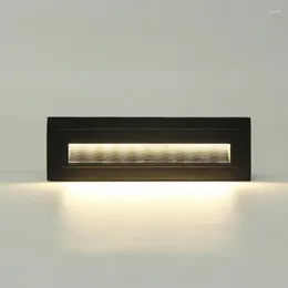 Lâmpada de parede 1 PCS À Prova D 'Água 10 W LED Step Light IP65 Alumínio Embutido Escada Canto Interior Recesso Escada Footlight