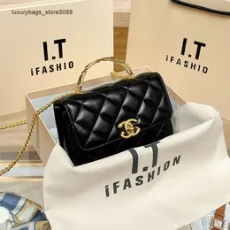 Factory Sells 85% Discount Brand Designer New Handbag Handbags Mini Chain Bag Leather Cowhide Square Fashion Personality Lattice Shoulder