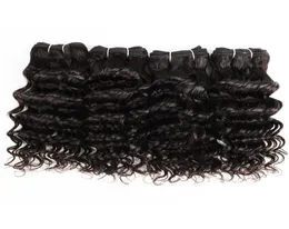 4 Pcs Indian Deep Curly Hair Weaving 50gpc Natural Color Black Human Hair Extensions for Short Bob Style Bundles2525415