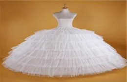 New Big White Petticoats Super Purfy Ball Slip Underskirt 6 Hoops Crinoline Long for Comple Weddingformal Dress53056325594161