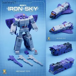 Giocattoli di trasformazione Robot NEWMFT Trasformazione Meccanico Giocattolo MS18 MS-18 Astrotrain Triple Changers Steel Battle Mini Warrior Action Figure Robot yq240315