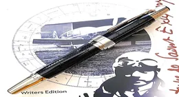 Penna regalo di lusso Edizione speciale limitata Exupery Signature Vino rosso Blu Nero Resina Roller Penne stilografiche a sfera Ufficio di scrittura 2366805