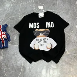 mos Designer Tide T-shirt da uomo Lettera sul petto Stampa Manica corta High Street T-shirt casual oversize allentata Top in puro cotone Uomo Donna cotone Pullover hip hop