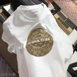 Coachs Shirt Coachs Short Men's Fashion T-Shirt Style Cardamom With Men's Carriage Short Sleeve Luxury New Collection Designer Tshirt 858