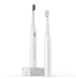 Escova de dentes branqueadora, escova de dentes elétrica s802, à prova d'água, automática, recarregável, 5 modelos com 2 cabeças de escova, 284f2061846