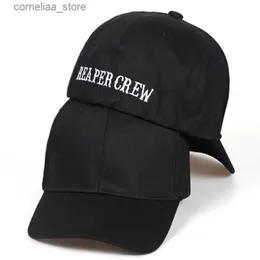 Ball Caps Brand Black Hats Sons of Anarchy dla Załogi Raczyny Dopasowana baseball Cap Women Men Letters Haftowany kapelusz Hip Hop Hat For Menny240315