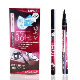 DHL free 360pcs30sets Waterproof Eye Shadow Eyeliner YANQINA Pencil Cosmetics 36H Precision Liquid liner Makeup 240305