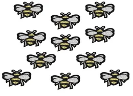 Diy abelhas remendos para roupas de ferro bordado remendo apliques de ferro em remendos acessórios de costura crachá adesivos em roupas bags1823357