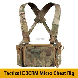 Coletes táticos D3CRM Micro baú multifuncional colete de caça militar triplo 556 saco revista Airsoft Equipment HSP 240315